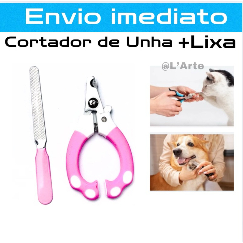 kit Cortador + Lixa Alicate De Unhas G para Pet Ga