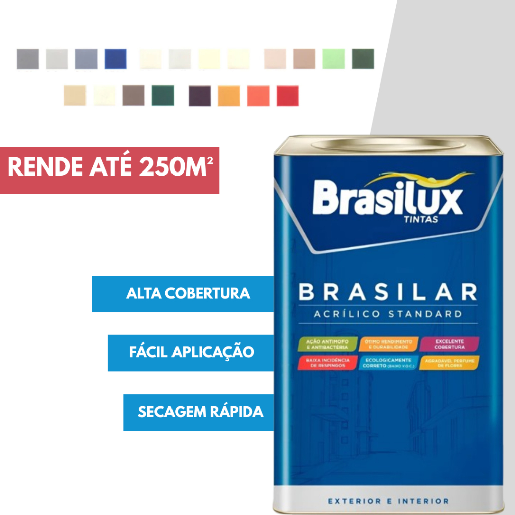 Tinta Pintura Parede Acrílica Fosca Antimofo 18L 