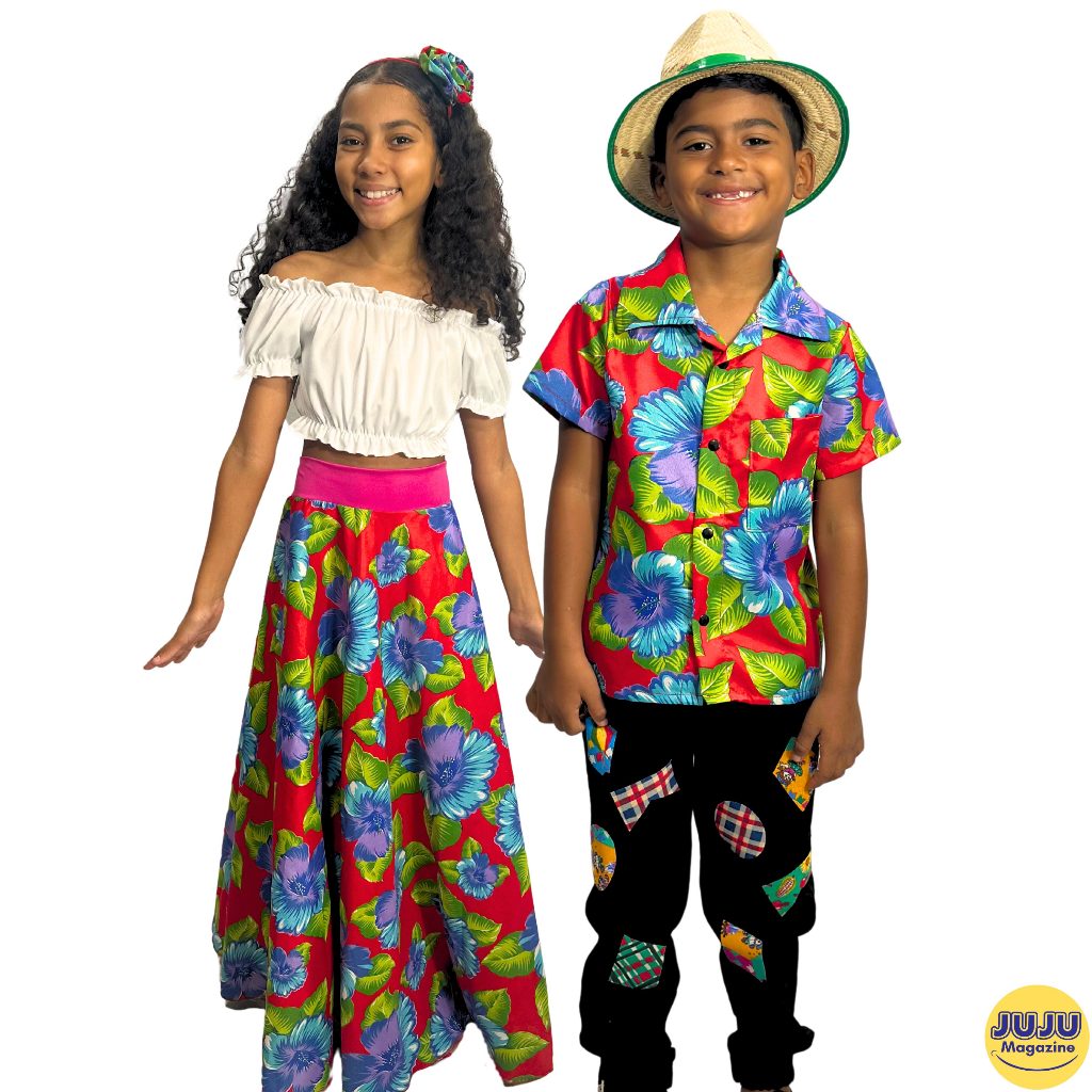 Conjunto Dança Carimbó Feminino Masculino São J