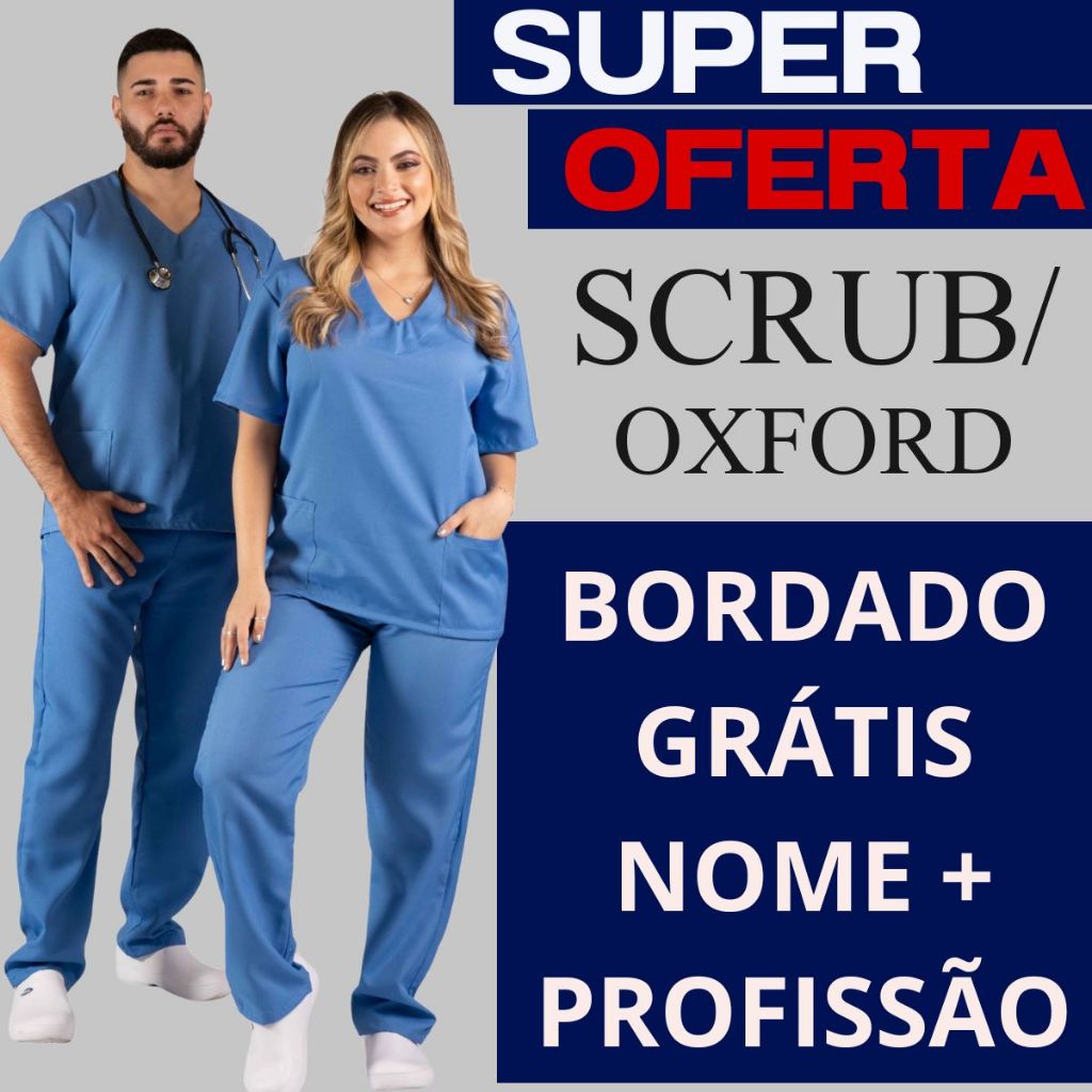 Conjunto Pijama Cirúrgico Scrub Hospitalar Privat