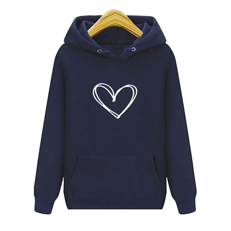 Moletom Casaco Blusa de Frio Coração Minimalista