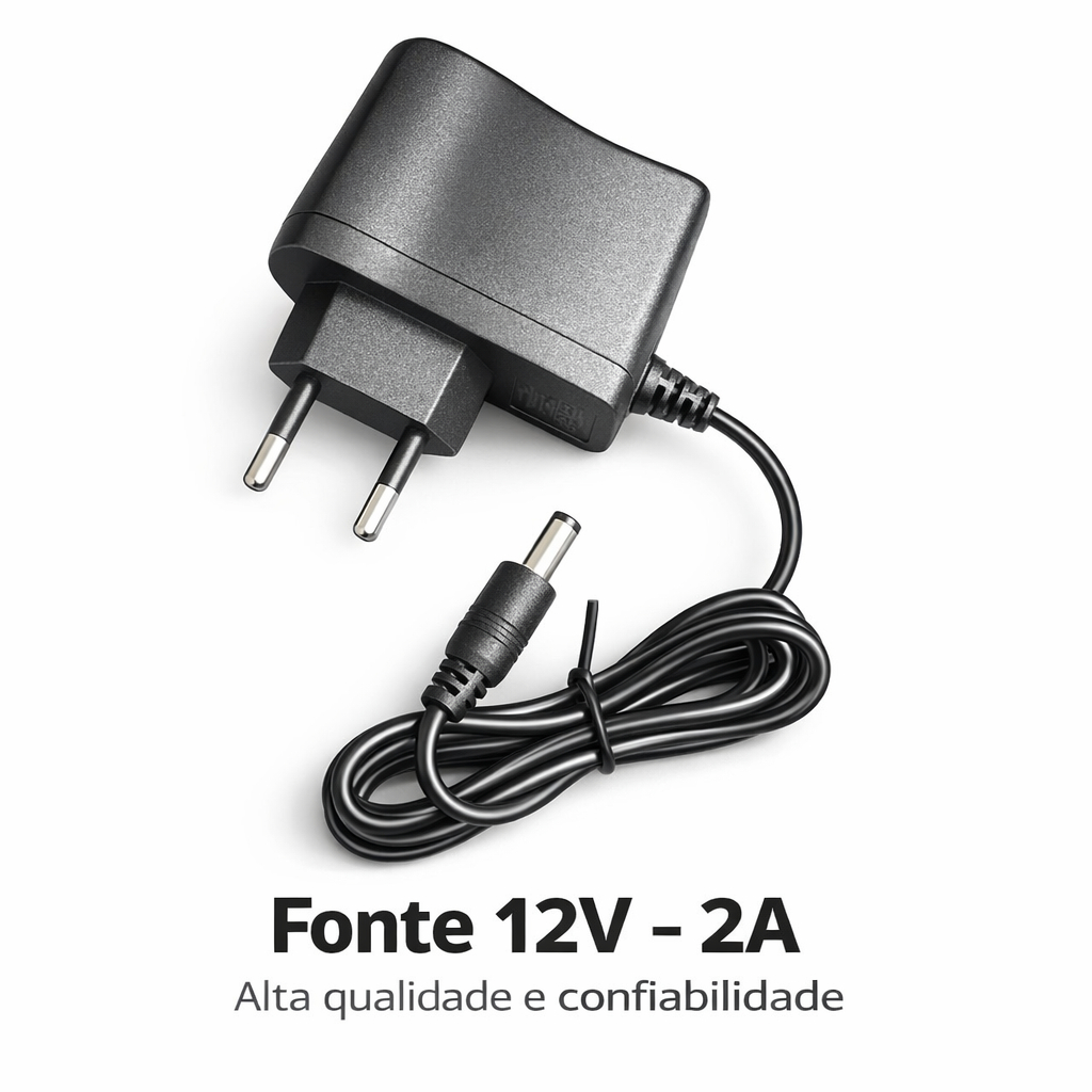 Fonte 12V 2A Universal P4 Bivolt Potente Estável 