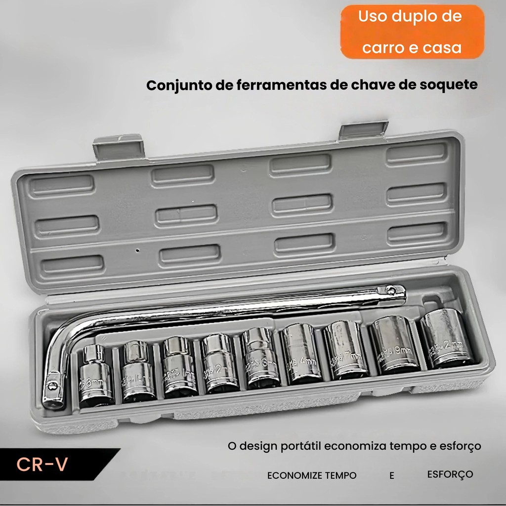 KIT10 Ferramentas com10 Peças Chave L Soquete De 