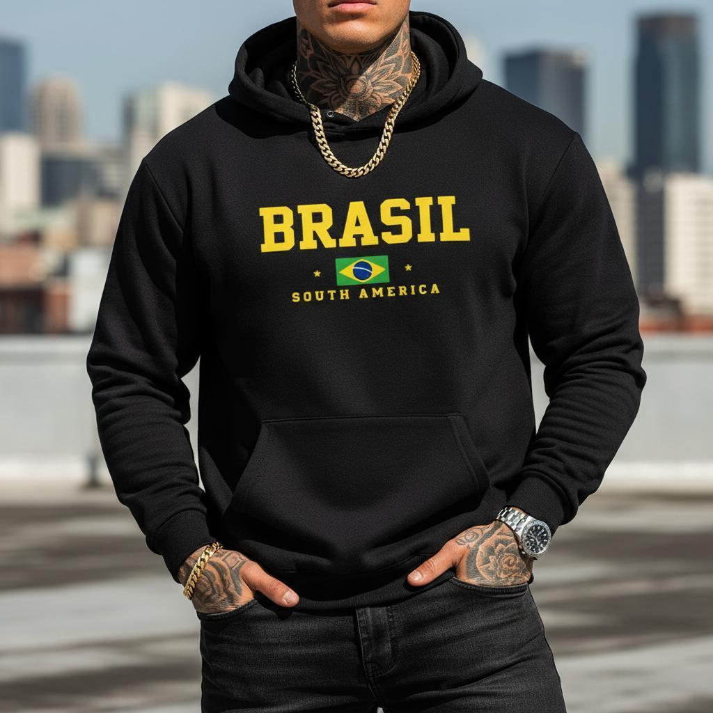 Moletom Canguru Copa do Mundo Bolso Capuz Unissex 
