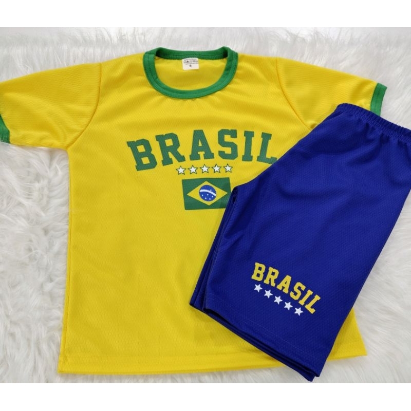 Conjunto Camisa Brasil Menino