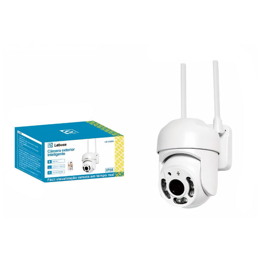 Câmera Knup Wi-Fi Externa 1080p Rotação 355° Y