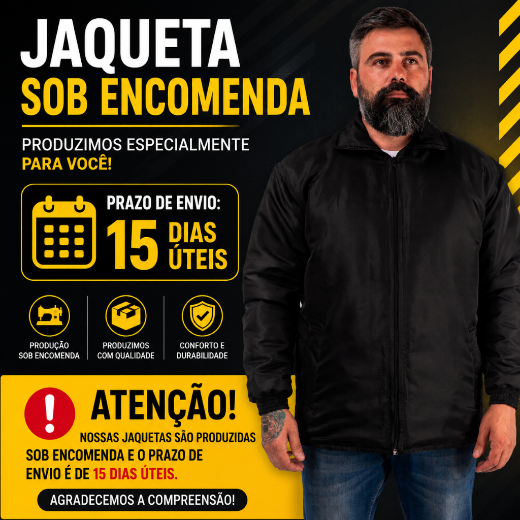 Jaqueta em Microfibra Acolchoada Sob Encomenda