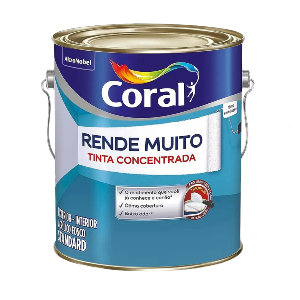 Tinta Acrílica Rende Muito Branco Fosco 3.6 litro