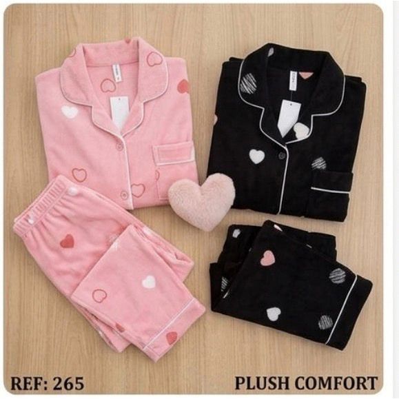 Pijama Americano Comfort – Soft Corações (