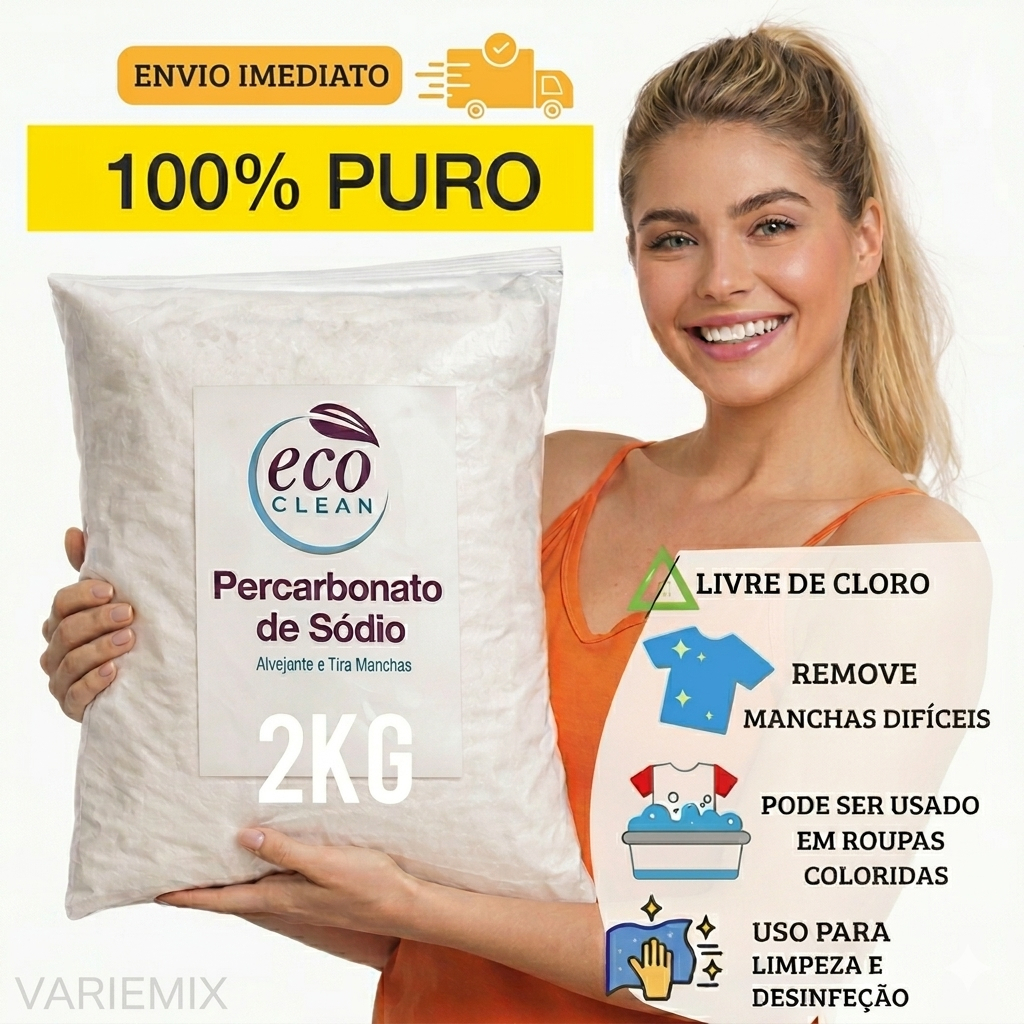 Percarbonato De Sódio 100% PURO Alvejante sem clo