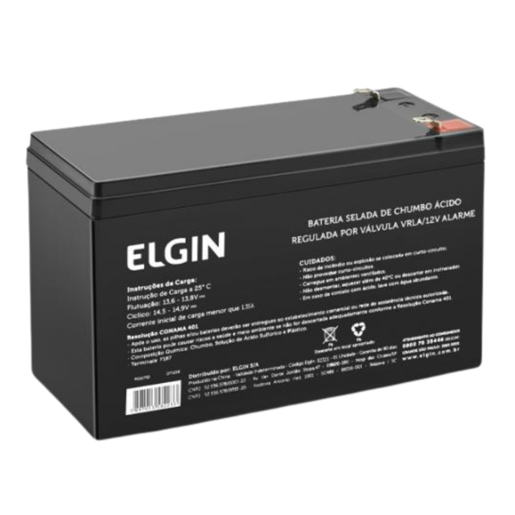 Bateria Selada de Chumbo 12V Alarme VRLA Para Nobr