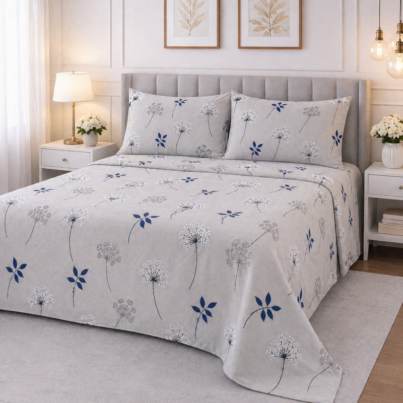 JOGO DE CAMA Queen 500 Fios Percal Toque Algodão 