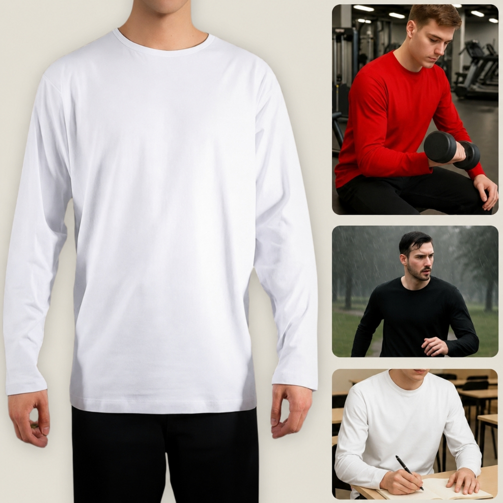 Blusa Masculina Manga Longa Ideal Para o Frio Algo
