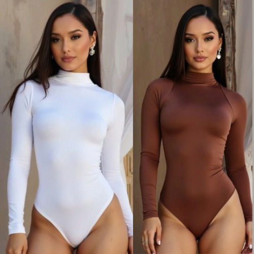 KIT BODY FEMININO MANGA LONGA GOLA LATA CACHARREL 