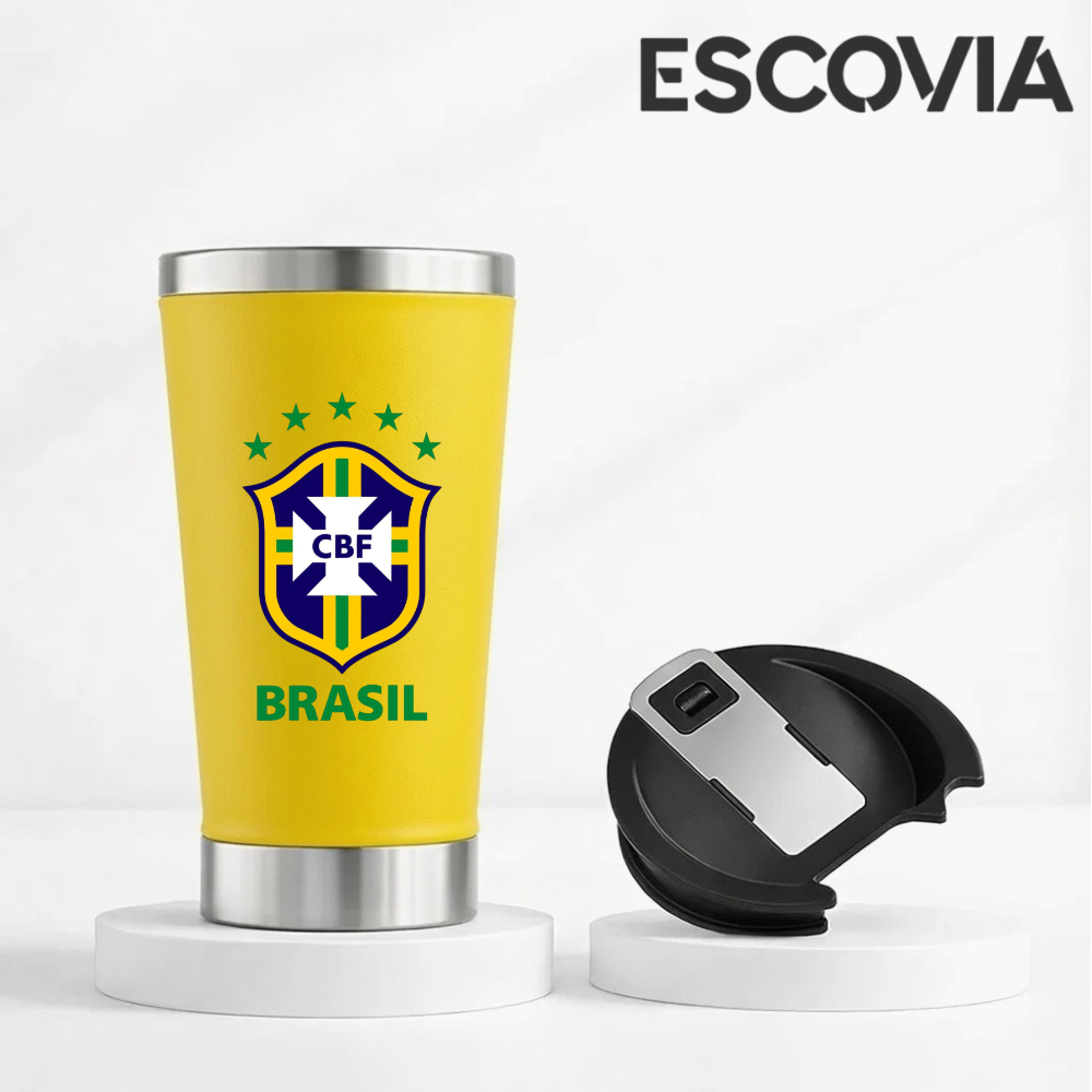 Copo Térmica Aço Inoxidavel Copa do Mundo Time d