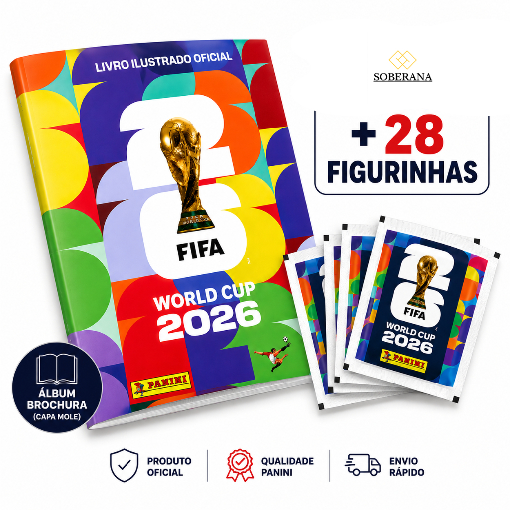 Album Oficial Copa Do Mundo Figurinhas 2026 Comple