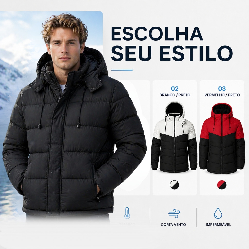 Jaqueta Bobojaco Casaco Forrada Peluciada Inverno 