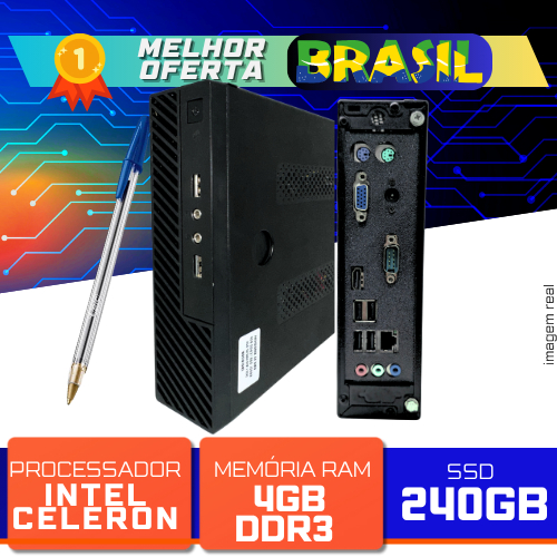 Mini PC Intel Celeron 847 1.10GHz, 4GB DDR3, SSD 2