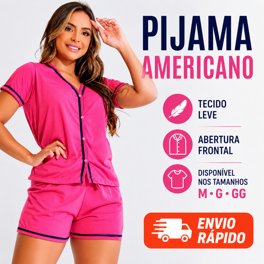 Pijama Americano Amamentação Baby Doll Blogueiri
