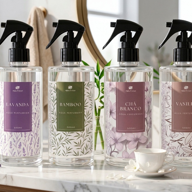 Água Perfumada 500ml Para Lençóis, Roupas e Tec