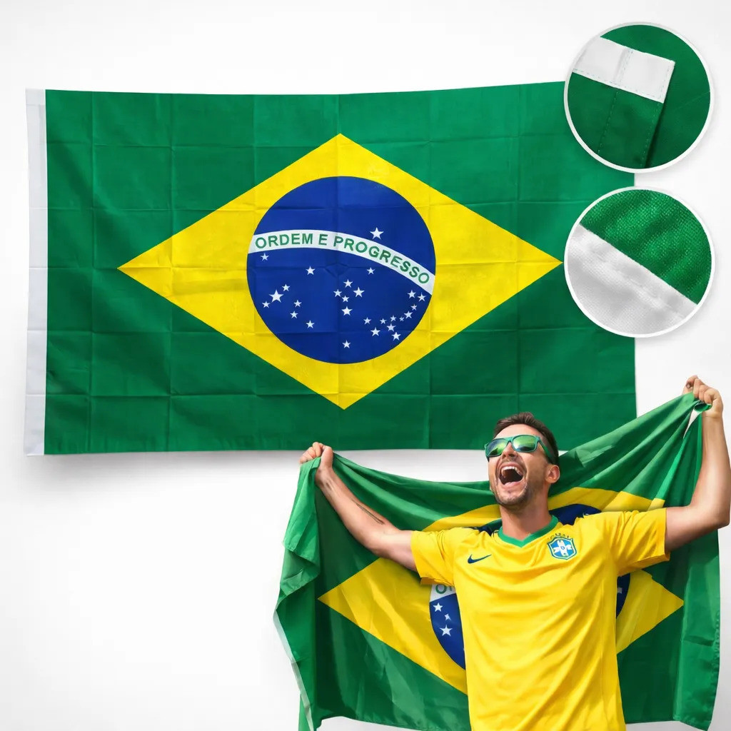 Bandeira Do Brasil Grande 150x90cm Copa Do Mundo P