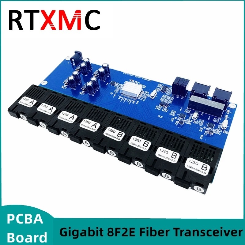 8F2E Interruptor De Fibra Gigabit Conversor De Mí
