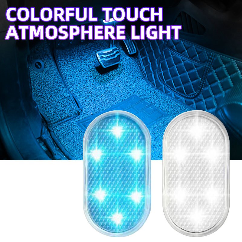 KEVANLY 1 Pçs Carro LED Luz De Toque Mini Sem Fio