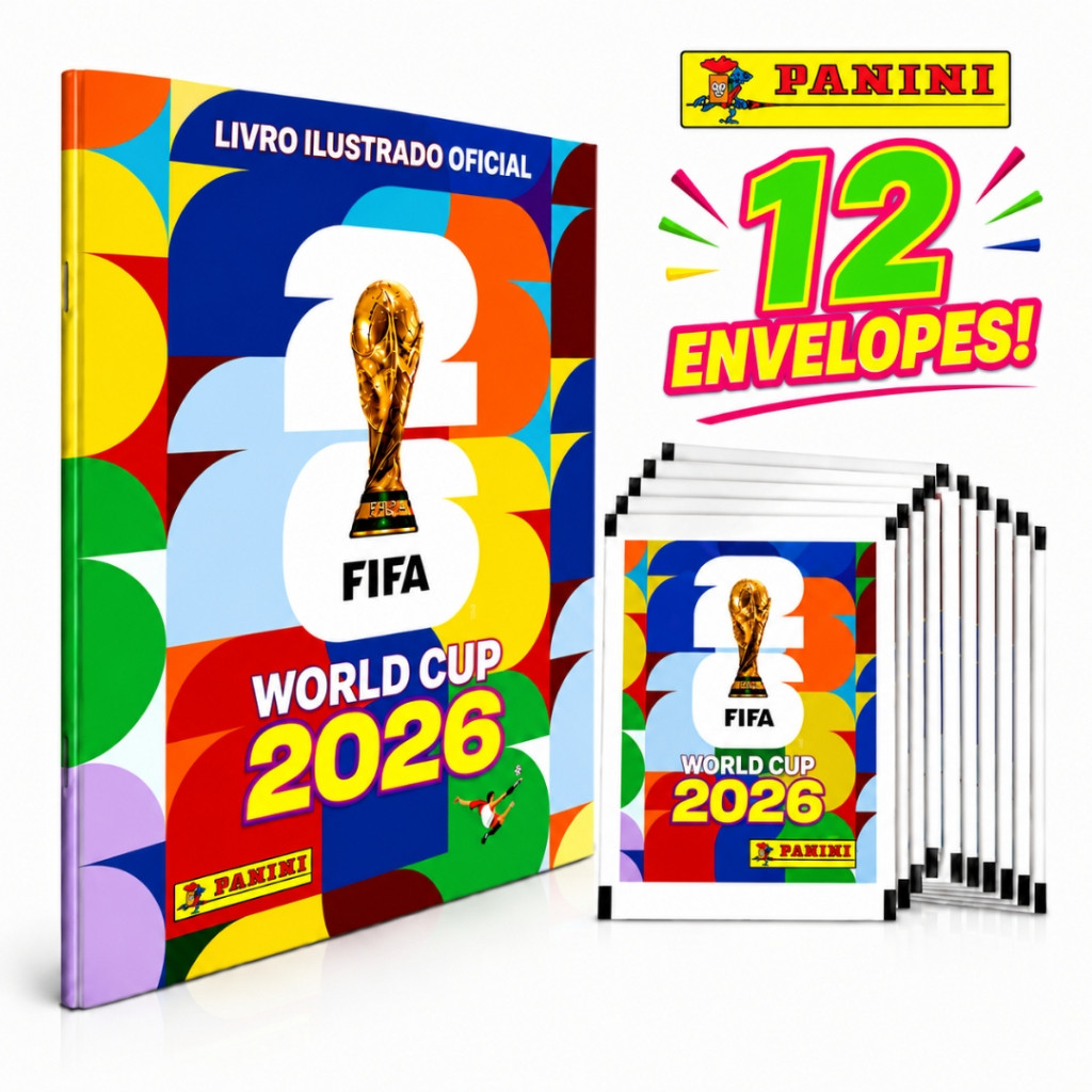 Álbum Oficial Copa Do Mundo 2026 Brochura + Figur
