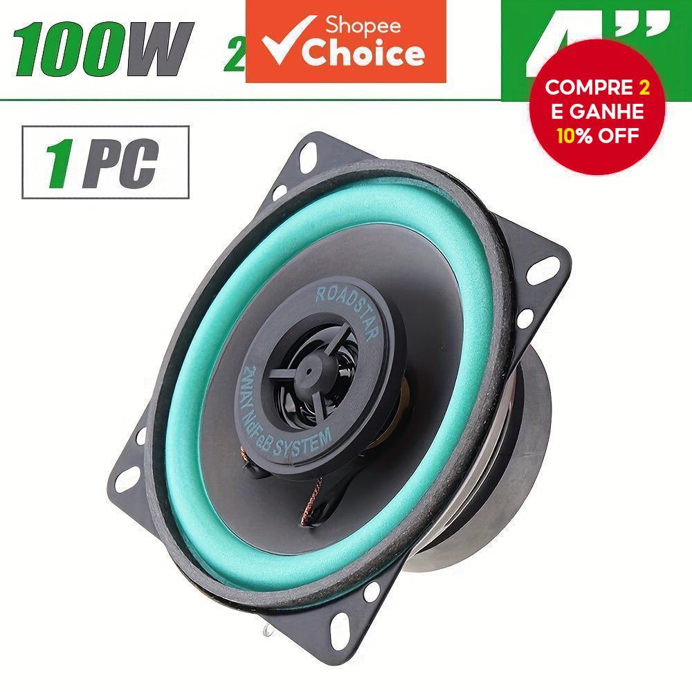 1 peça alto-falante coaxial automotivo HIFI 4 pol