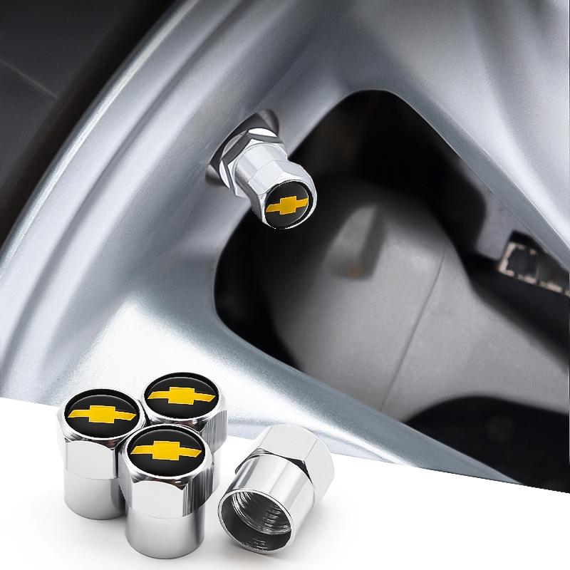 Chevrolet 4 Peças Tampa Da Válvula Do Pneu De Ca