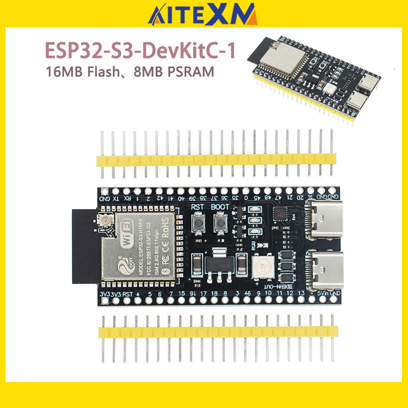 Placa De Desenvolvimento ESP32-S3 2.4G Wifi Para A