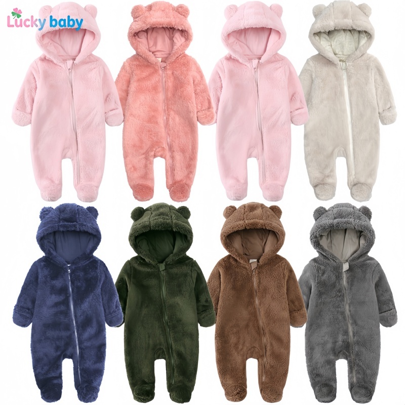 Lucky Baby Macacão de Flanela Bebê Inverno Uniss
