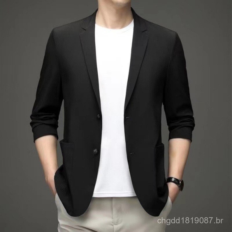 Blazer Slim Masculino 2 Botões Corte Italiano + Q