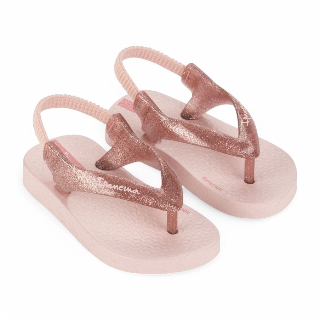 Sandália Chinelo Infantil Ipanema Baby Glitter Or