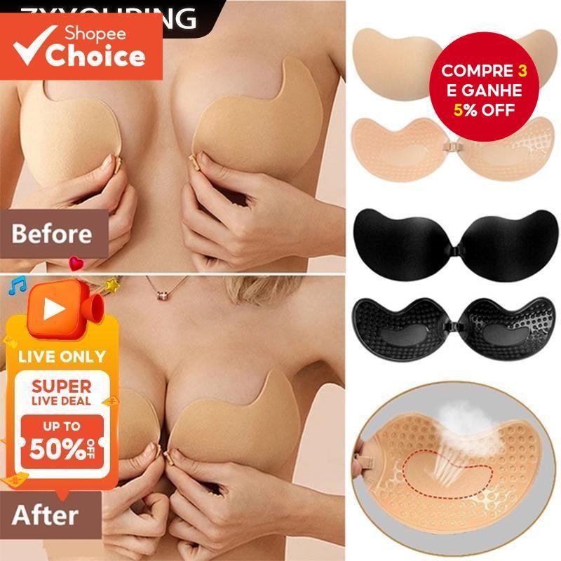 Reunir Sutiã De Silicone Sem Alças Respirável F