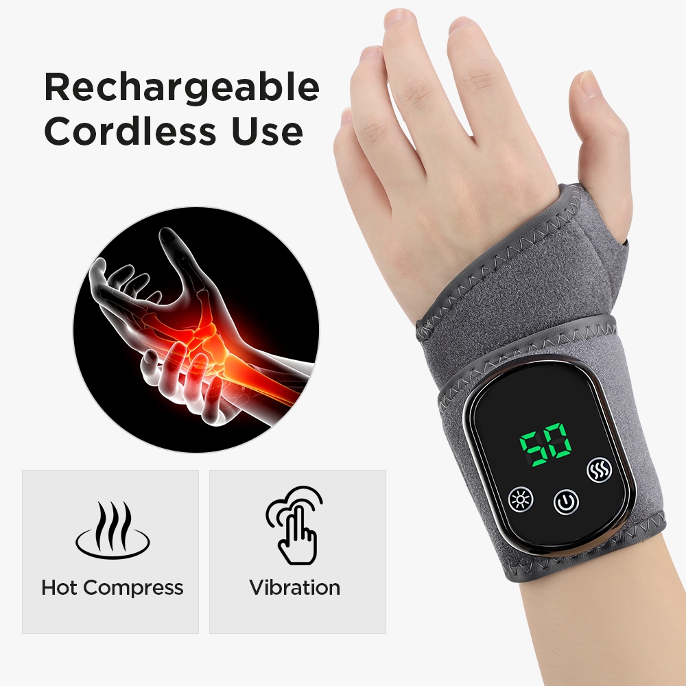Pulseira Elétrica Com Compressa Quente E Massagem