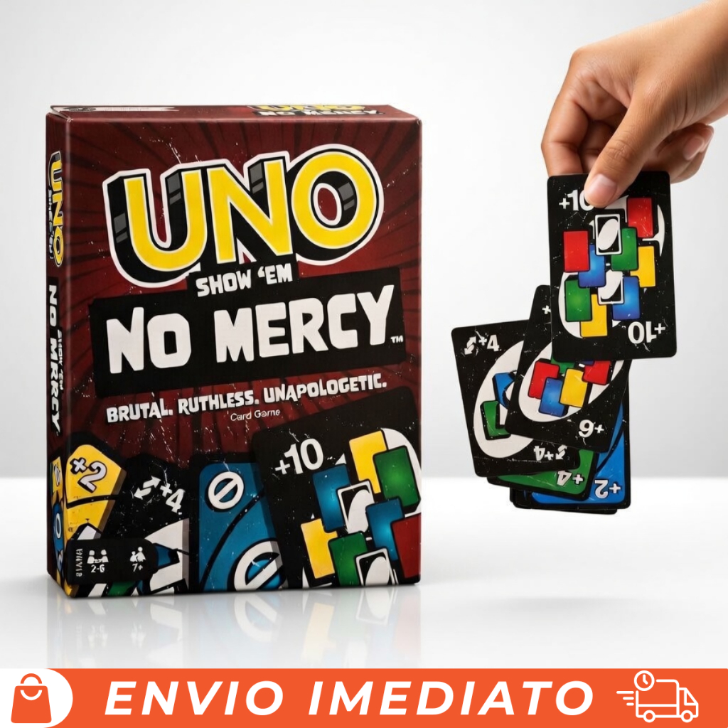 Jogo de Cartas Baralho Uno no Mercy 168 Cartas Exc