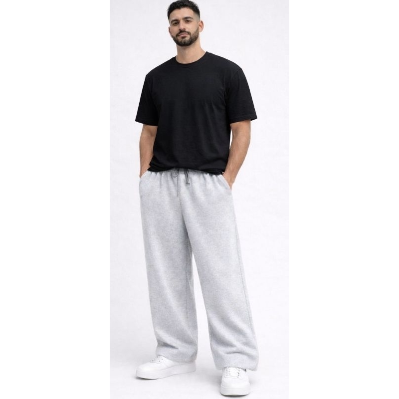 CALÇA DE MOLETOM BAGGY  RETA FORRADA GROSSA INVER