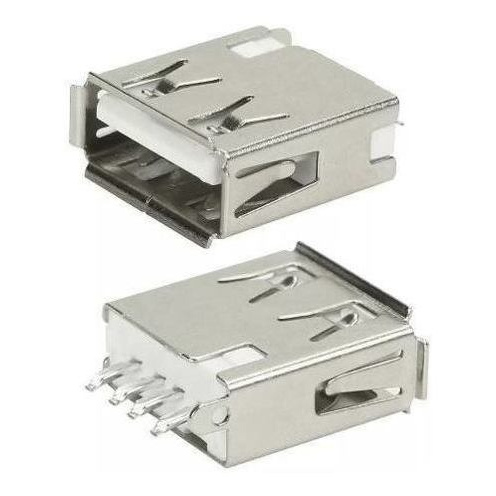 50 Peças – Conector Usb Tipo A 180 Graus Pr