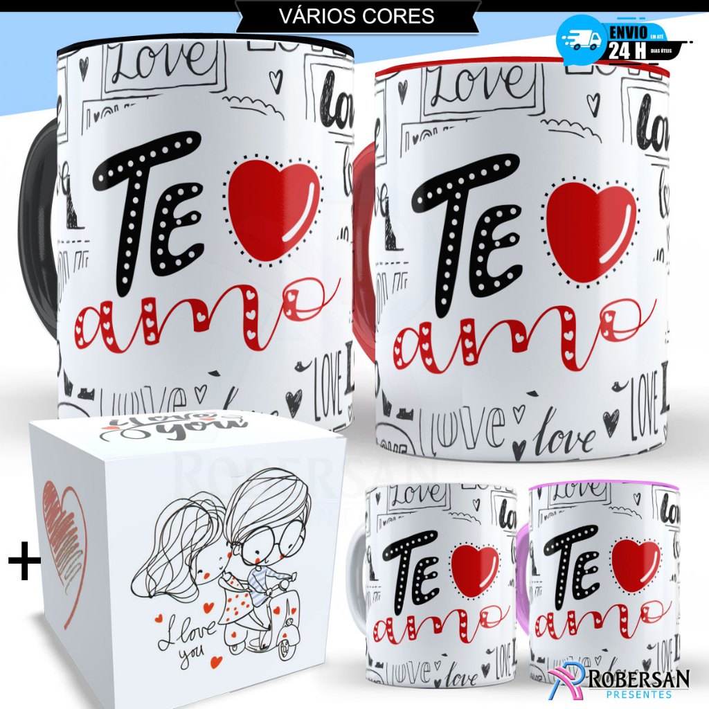 Caneca Casal Namorado Namorada Dia dos Namorados P
