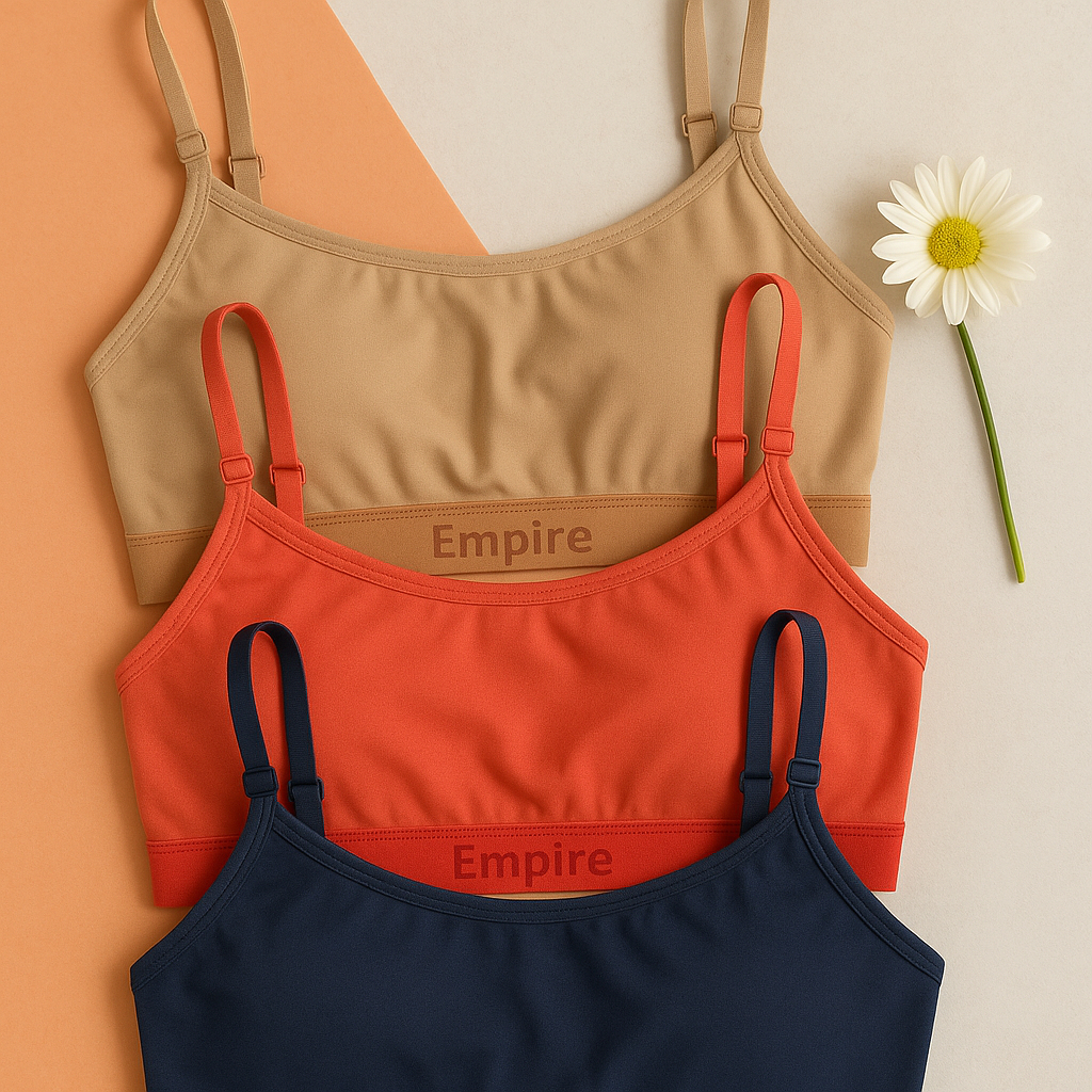 Kit 3 Top Feminino Forrado Microfibra Sutiã Top F
