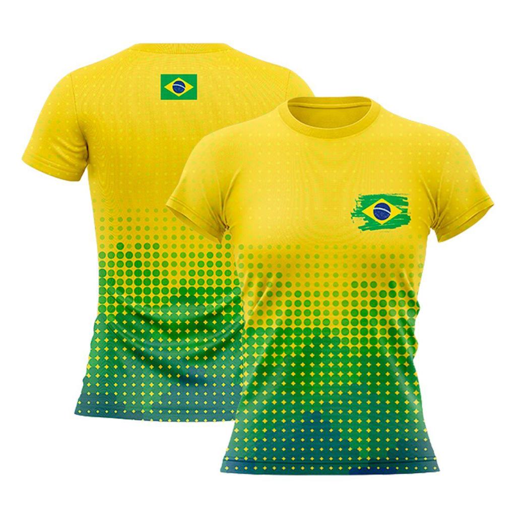 Camiseta Feminina Blusa do Brasil Especial da Copa