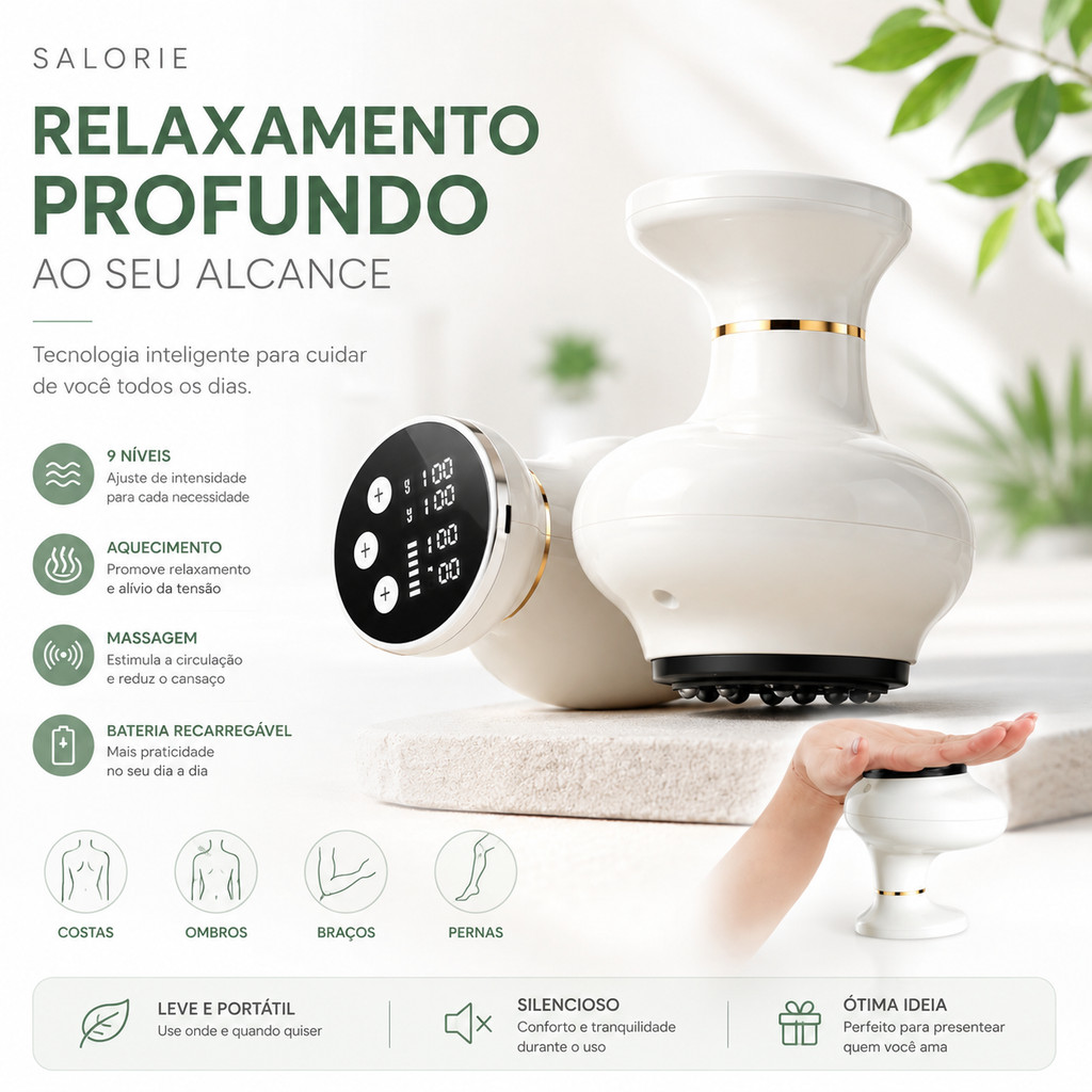 Massageador Sucção Ventosa a Vácuo – Corp