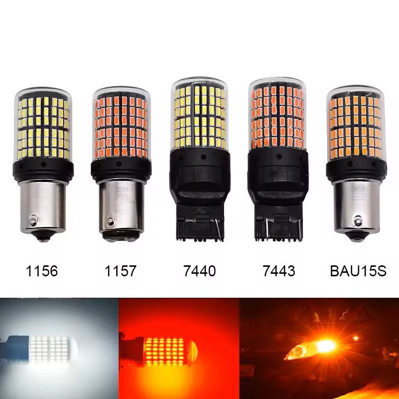 1 Peça 3014 144smd CanBus S25 1156 BA15S P21W LED