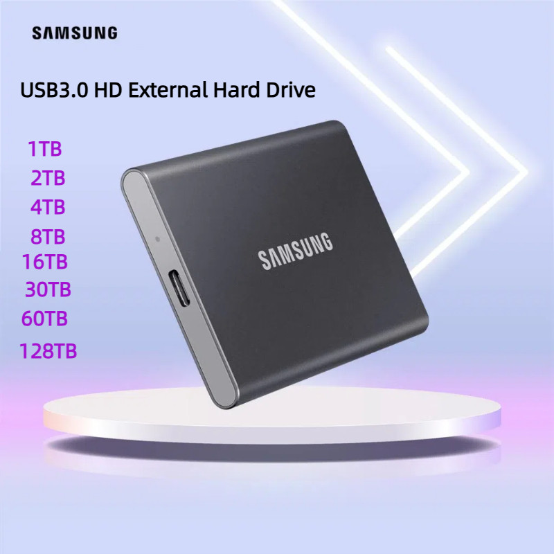 SAMSUNG Disco Rígido Externo HD 16TB 30TB SSD 8TB