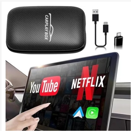 Adaptador sem fio Carplay Android integrado Netfli