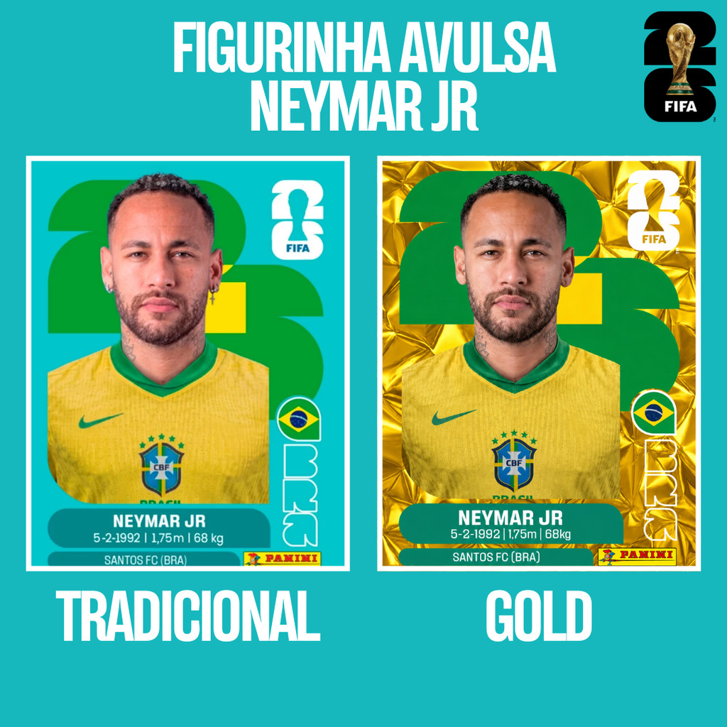 FIGURINHA NEYMAR JR PERSONALIZADA – ÁLBUM D