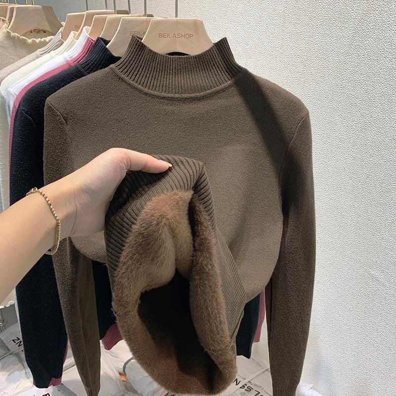 Mulheres Outono Inverno Camisola Grossa Quente Man
