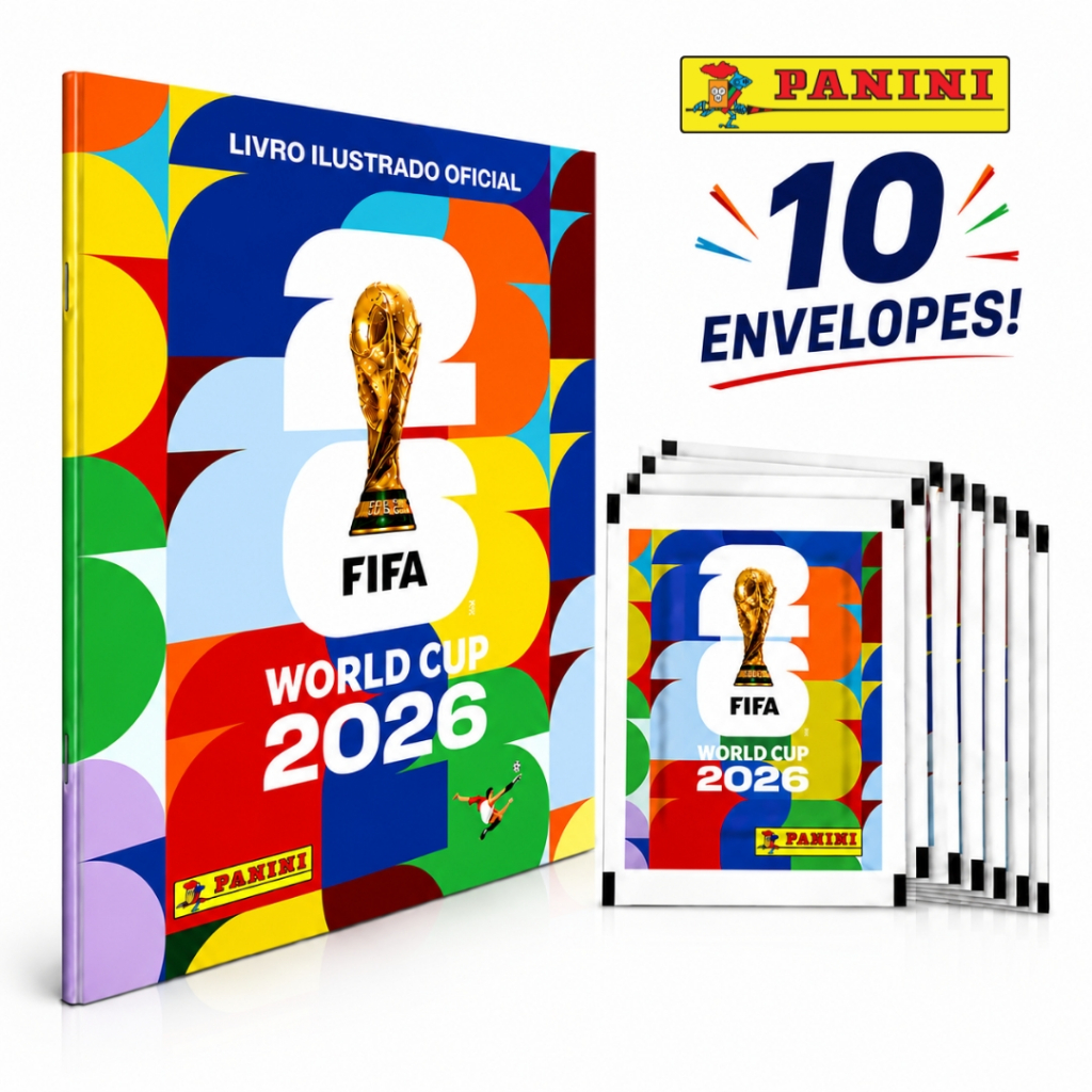 Álbum Oficial Copa Do Mundo 2026 Brochura + Figur