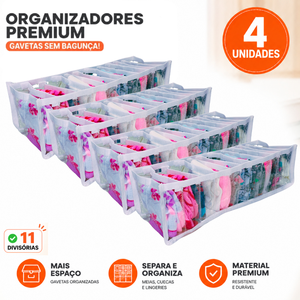 Kit 4 Colmeias Organizadoras P1 Premium  Gavetas, 